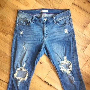 Ripped Crop Skinny Jeans